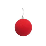 LUMINARIO SUSPENDIDO DECORATIVO 60W. E26 127V. CRISTAL ROJO LOMBILLO *** PRODUCTOS CON EXIST. NAVE 7 ***