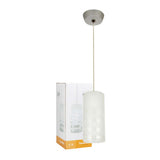 LAMPARA COLGANTE DE METAL 1.72 M DE ALTURA POTENCIA MAX. 60 W 1 BASE E27 NO INCLUYE FOCO