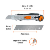 CUTTER CUCHILLA DE 25 MM REFORZADO