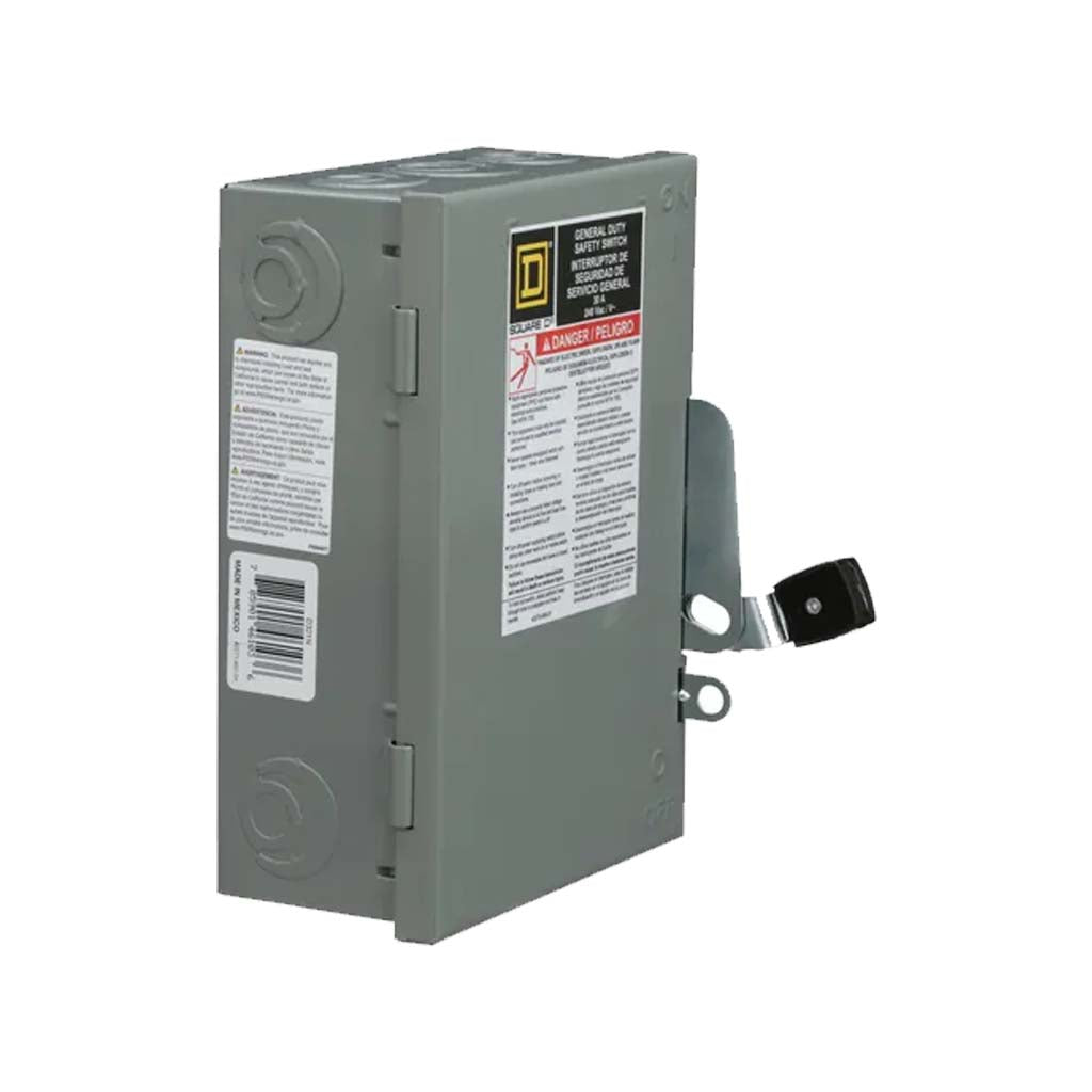INTERRUPTOR DE SEGURIDAD 3X30A/240VCA D321N NEMA 1 SCHNEIDER ELECTRIC