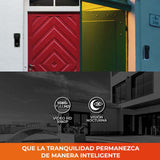 TIMBRE INTELIGENTE TECNOLITE RECEPTION CON VIDEO ALTAVOZ MICRÓFONO BATERÍAS RECARGABLES COMPATIBLE CON APP MÓVIL Y ASISTENTES DE VOZ