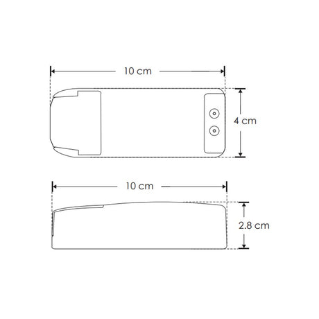 DRIVER PARA LUMINARIOS DE LED 12W ENTRADA 90-140VCA SALIDA 20-40VCA IP20 ILUMILEDS