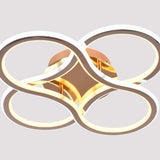 LAMPARA DE TECHO PLAFON LED DEJAVU 88W CONTROL REMOTO C/DIMMER INT Y TEMP COLOR + 3 CAMBIOS DE LUZ ORO