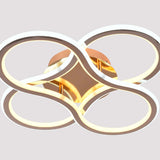 LAMPARA DE TECHO PLAFON LED DEJAVU 88W CONTROL REMOTO C/DIMMER INT Y TEMP COLOR + 3 CAMBIOS DE LUZ ORO