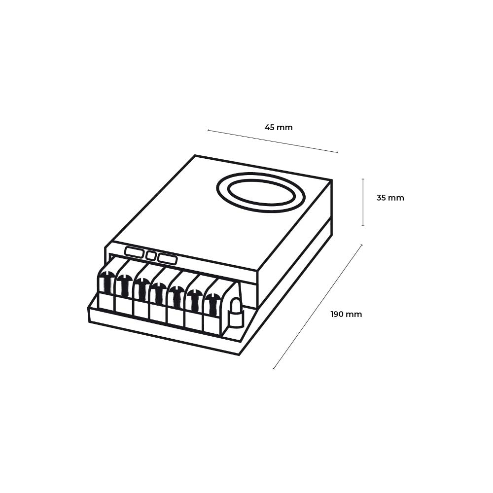 DRIVER LED 200W/12V. P/TIRA FLEXIBLE DRIVER-LED-12V-200W-PR
