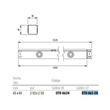 DUCTO ***BTICINO *** 6.5X6.5CMS GRIS CAL. 22 *** OFRECER DTE-65 ***