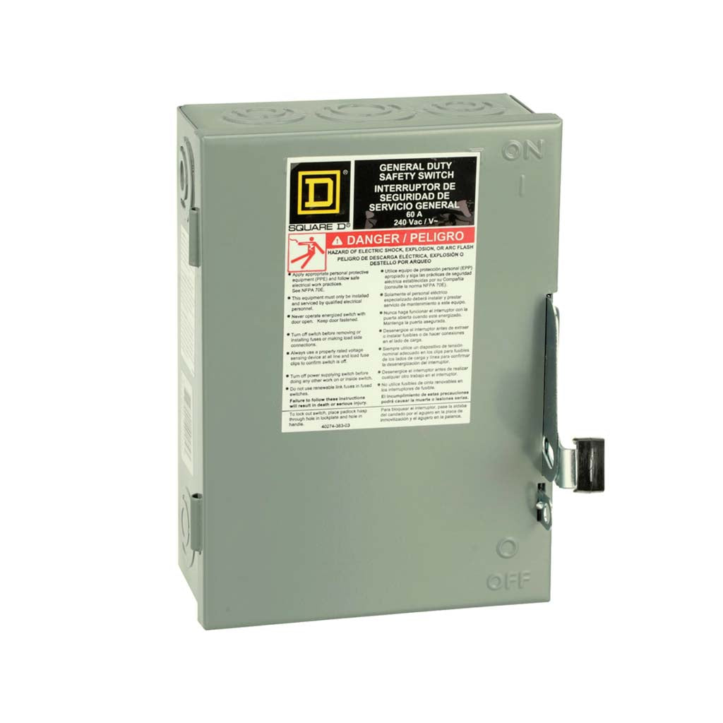 INT. SEG. 3X60W/240V. S/PORTAFUSIBLES DU322