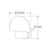 KIT PERFIL P/TIRA EXTRAPLANA LED C/CEJA (PERFIL RECT ALUM 2M + MICA DIFUSA 2M + 2 TAPAS LAT +  2 GRAPAS DE EMP/SOB IP20) ILUMILEDS
