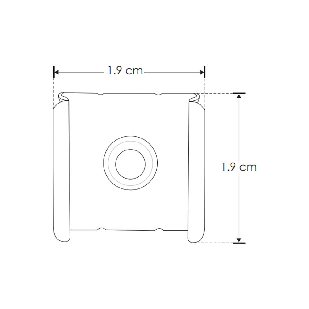 KIT PERFIL P/TIRA EXTRAPLANA LED C/CEJA (PERFIL RECT ALUM 2M + MICA DIFUSA 2M + 2 TAPAS LAT +  2 GRAPAS DE EMP/SOB IP20) ILUMILEDS