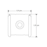 KIT PERFIL P/TIRA EXTRAPLANA LED C/CEJA (PERFIL RECT ALUM 2M + MICA DIFUSA 2M + 2 TAPAS LAT +  2 GRAPAS DE EMP/SOB IP20) ILUMILEDS