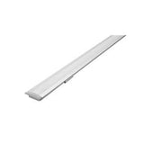 KIT PERFIL P/TIRA EXTRAPLANA LED C/CEJA (PERFIL RECT ALUMINIO 2M + MICA DIFUSA 2M + 2 TAPAS LAT +  2 GRAPAS DE EMP/SOB IP20) ILUMILEDS