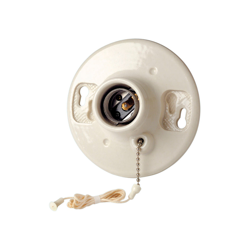 PORTALAMPARA PORCELANA C/APAGADOR 29816-00C LEVITON