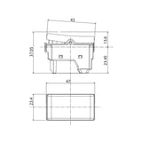 PULSADOR 10A 127-277V 1 MÓD.