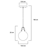 LUMINARIO COLGANTE CIRCILO DE VIDRIO ACABADO CROMO PULIDO 110-130V G9 S/ FOCO MCA ***MAXIM***