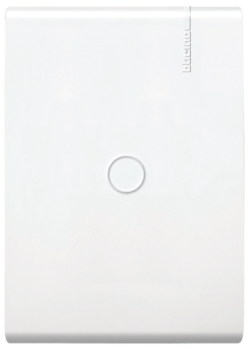 PLACA CIEGA CON PRE-RUPTURA Y CHASIS DE RESINA COLOR BLANCO