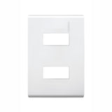 PLACA CON CHASIS RESINA 2 MODULOS BLANCO