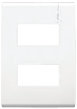 PLACA DE 2 MÓDULOS CON CHASIS DE RESINA COLOR BLANCO