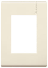 PLACA DE 3 MODULOS CON CHASIS DE RESINA, COLOR MARFIL