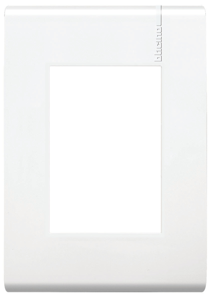 PLACA DE 3 MÓDULOS CON CHASIS DE RESINA COLOR BLANCO