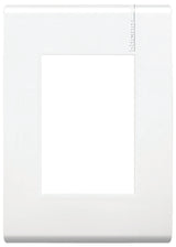 PLACA DE 3 MÓDULOS CON CHASIS DE RESINA COLOR BLANCO
