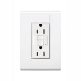 TOMACORRIENTE DUPLEX CON INTERRUPTOR CIRCUITO FALLA A TIERRA 15A, 127V CON PLACA BCA. RESTYLE