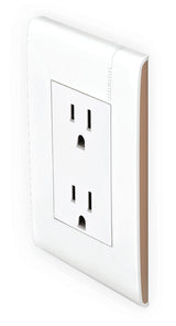 TOMACORRIENTE DÚPLEX 2P+T CON PROTECCIÓN INFANTIL 15A 127-250V PLACA MOKA