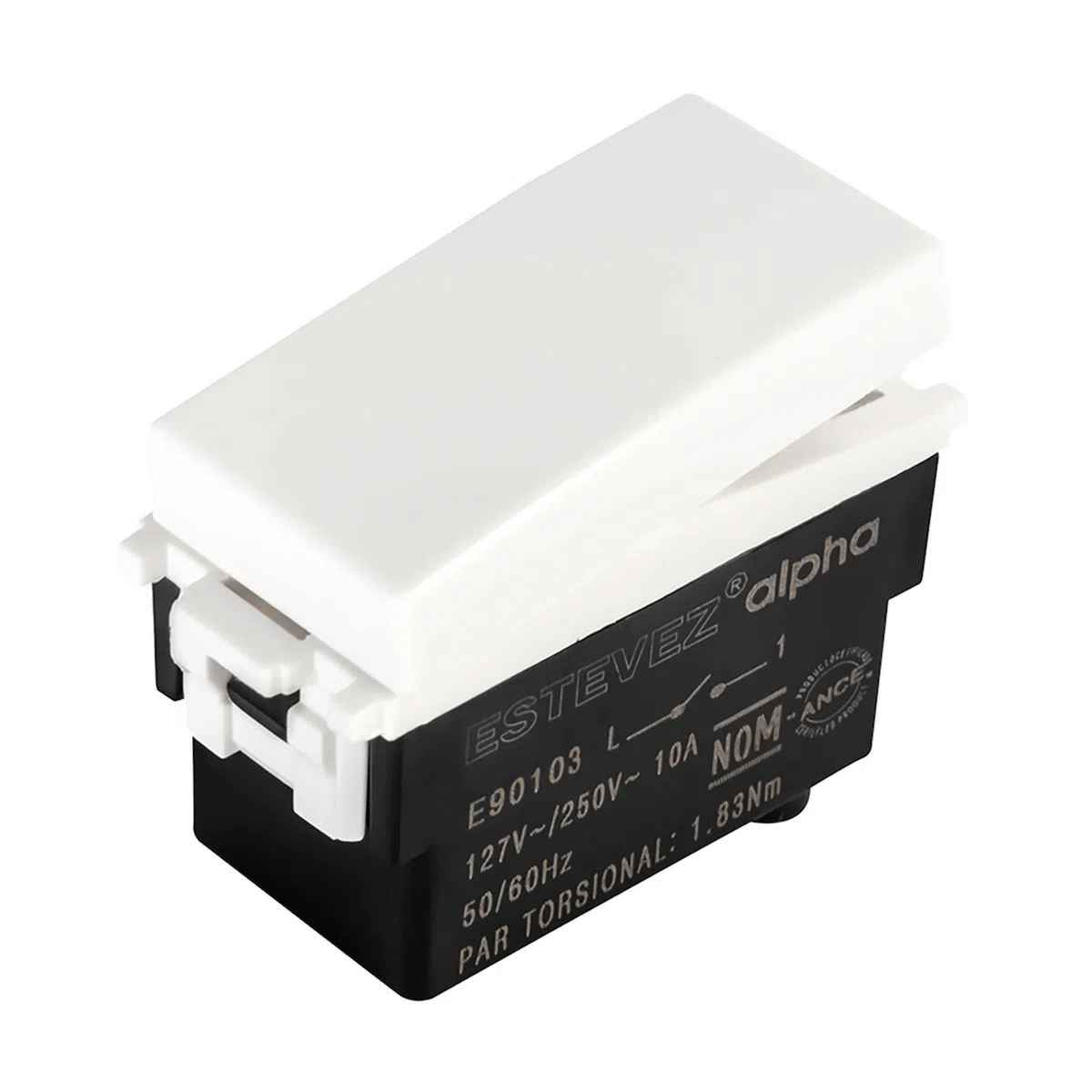 APAGADOR DE ESCALERA ESTEVEZ ALPHA SIN PILOTO BLANCO