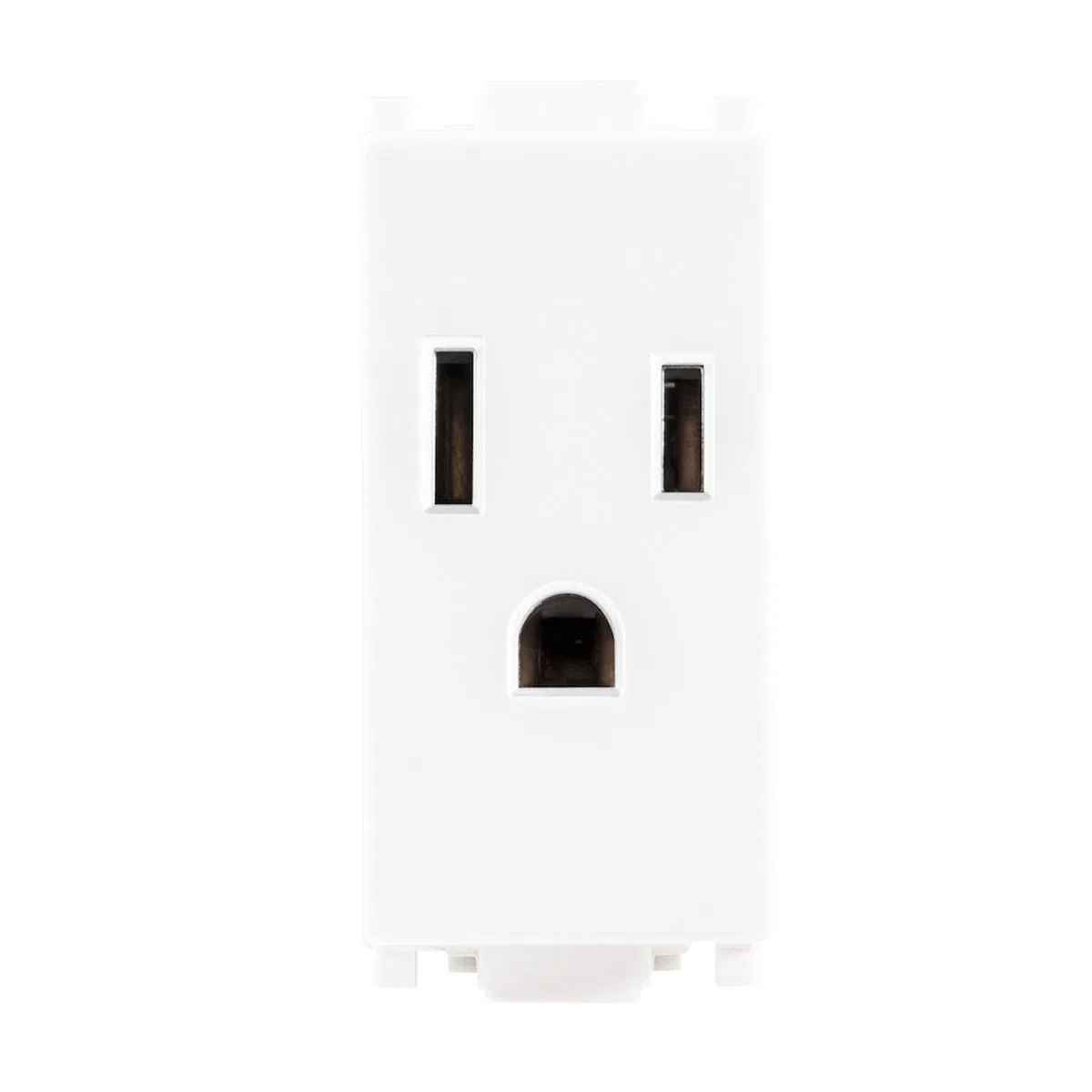 CONTACTO ESTEVEZ ALPHA 2 POLOS CON TIERRA 1 MÓDULO BLANCO