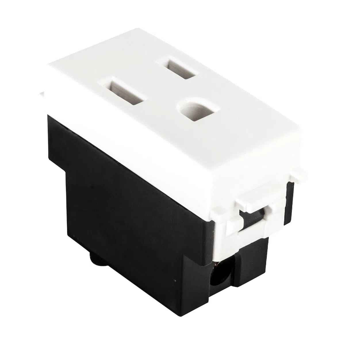 CONTACTO ESTEVEZ ALPHA 2 POLOS CON TIERRA 1 MÓDULO BLANCO