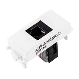 TOMA TELEFÓNICA ESTEVEZ ALPHA DE 6 HILOS RJ11 BLANCO