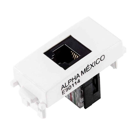 TOMA TELEFÓNICA ESTEVEZ ALPHA DE 6 HILOS RJ11 BLANCO