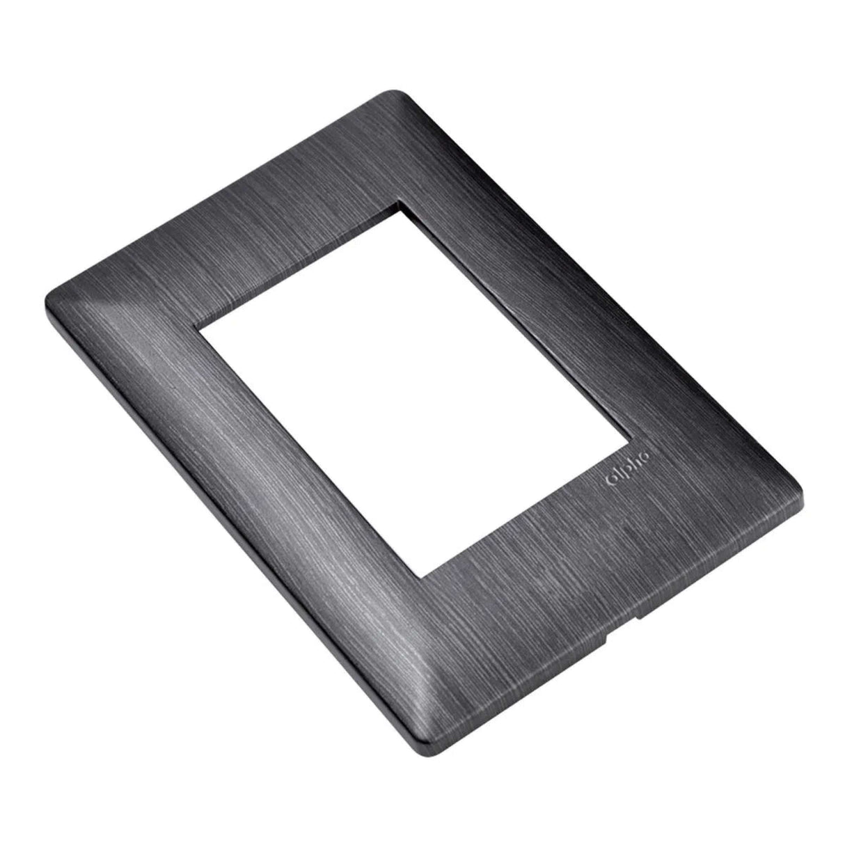 PLACA ESTEVEZ ALPHA 3 MÓDULOS ACERO OSCURO