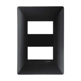 PLACA ESTEVEZ ALPHA 2 MÓDULOS NEGRO
