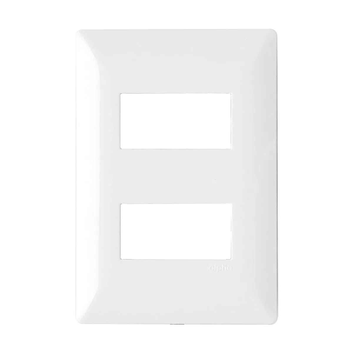 PLACA ESTEVEZ ALPHA 2 MÓDULOS BLANCO