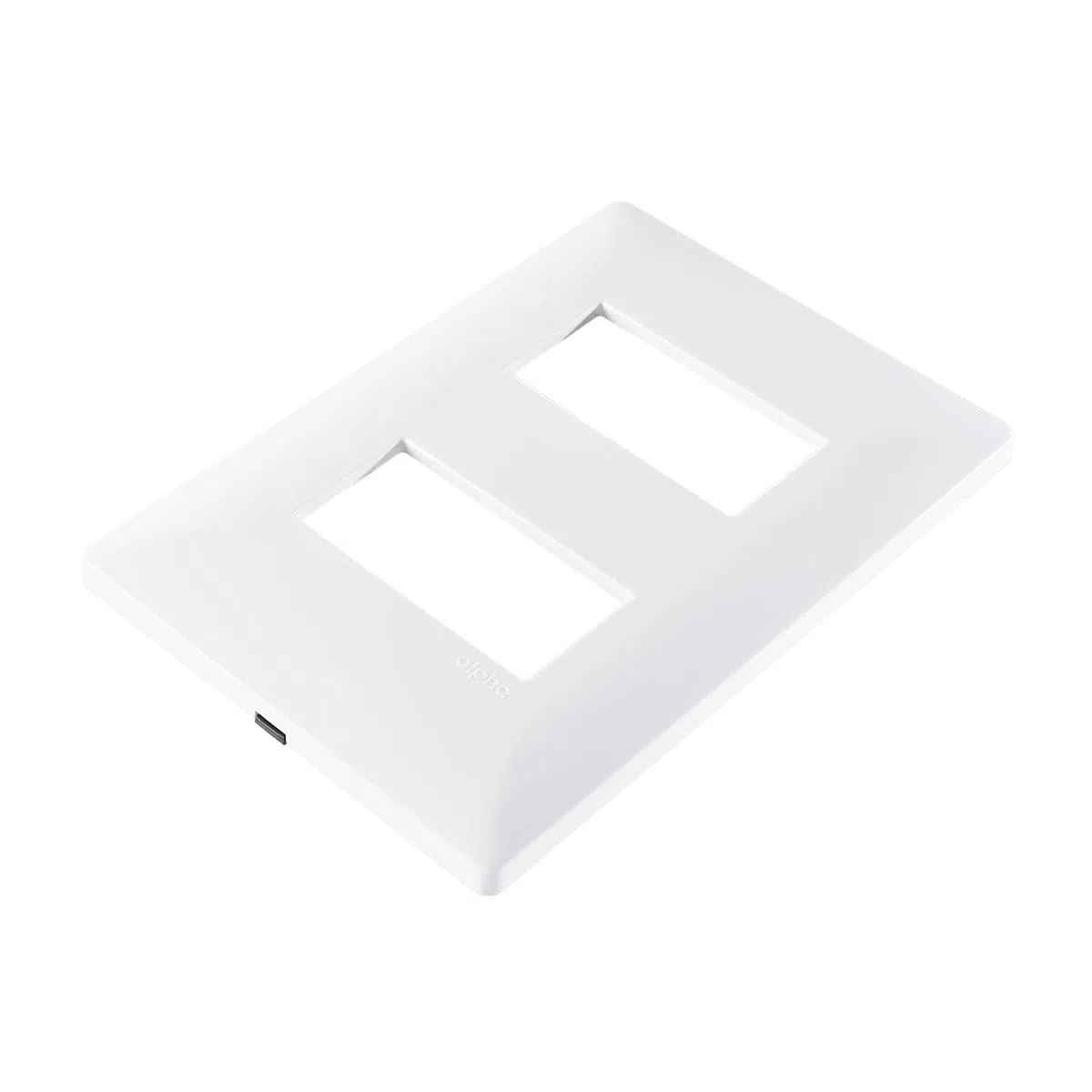 PLACA ESTEVEZ ALPHA 2 MÓDULOS BLANCO