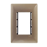 PLACA ESTEVEZ ALPHA 3 MÓDULOS CHAMPAGNE