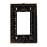 PLACA ESTEVEZ ALPHA LEXAN 3 MÓDULOS CHAMPAGNE MATE