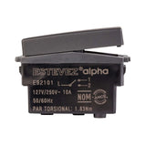 APAGADOR SENCILLO ESTEVEZ ALPHA SIN PILOTO NEGRO