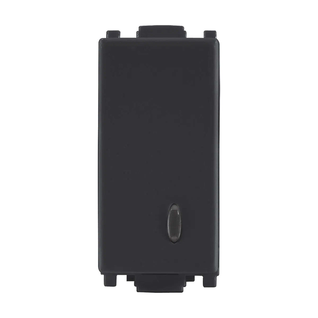 APAGADOR SENCILLO ESTEVEZ ALPHA CON PILOTO LED NEGRO