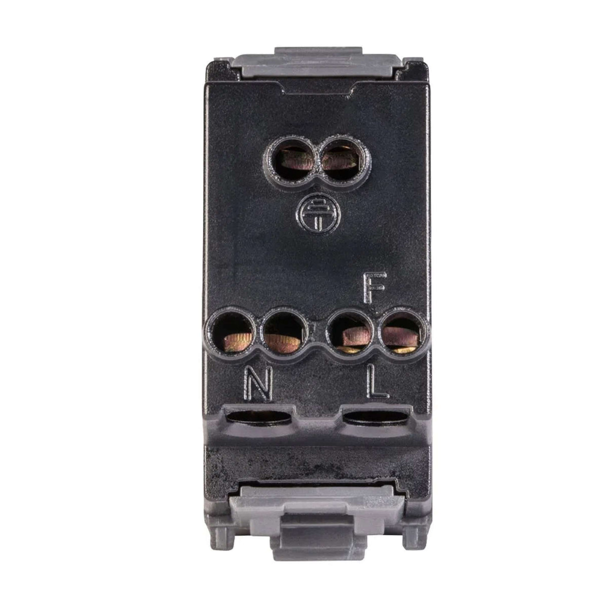 CONTACTO ESTEVEZ ALPHA 2 POLOS CON TIERRA 1 MÓDULO NEGRO