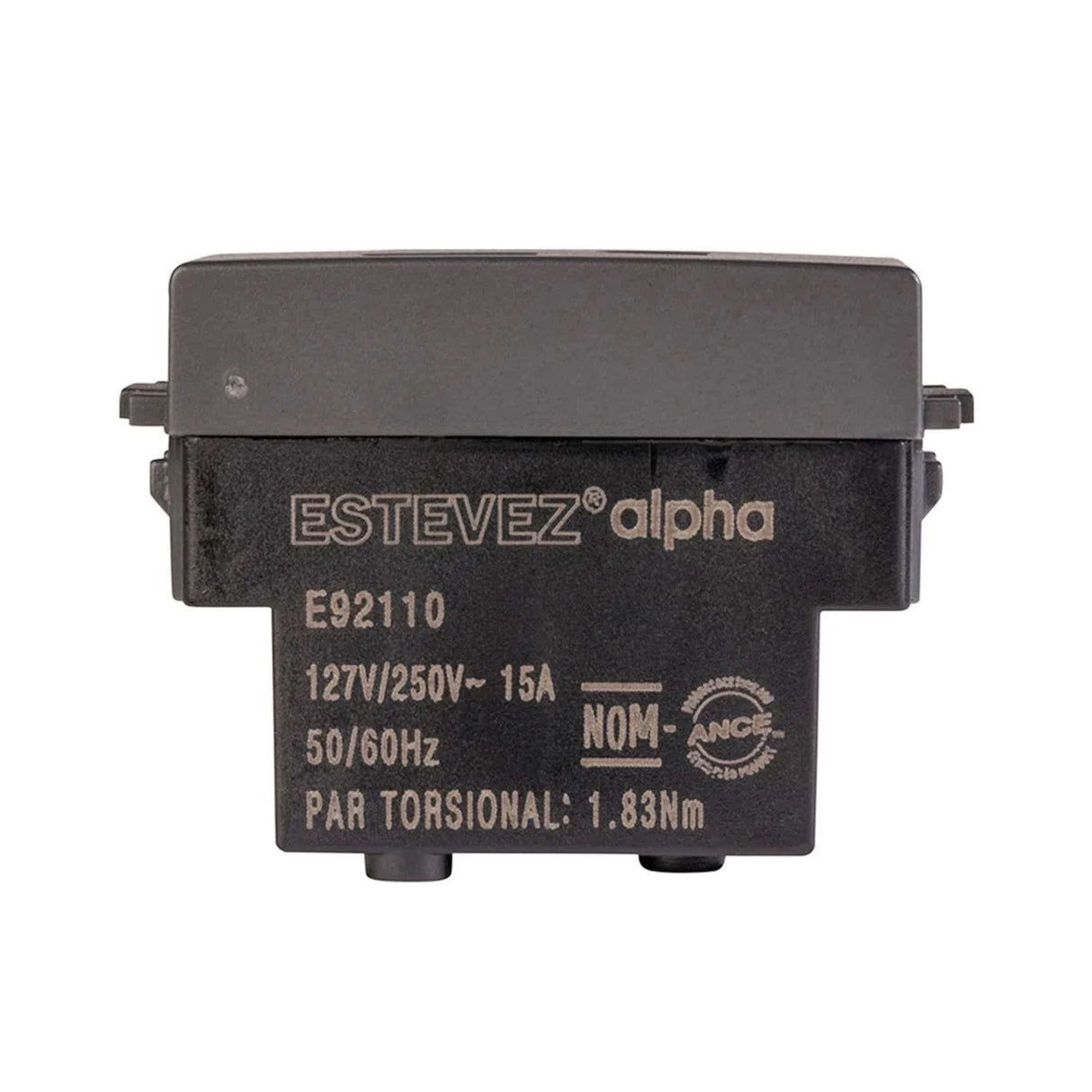 CONTACTO ESTEVEZ ALPHA 2 POLOS CON TIERRA 1 MÓDULO NEGRO