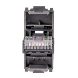 KIT DE 10 TOMAS TELEFONICAS DE 6 HILOS RJ11 EN COLOR NEGRO LINEA ALPHA ESTEVEZ