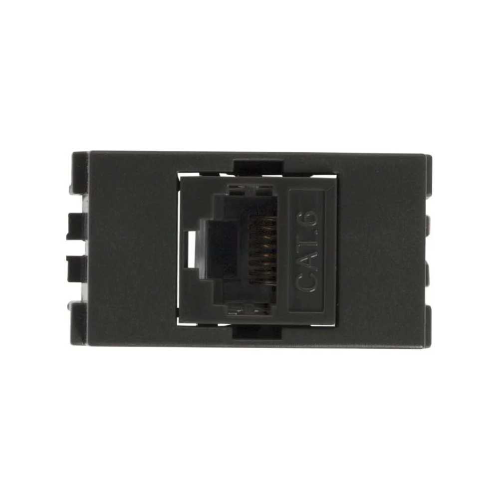 TOMA DE CÓMPUTO ESTEVEZ ALPHA DE 8 HILOS RJ45 NEGRO
