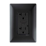 CONTACTO DUPLEX FALLA A TIERRA (GFCI) CON PLACA BLACK