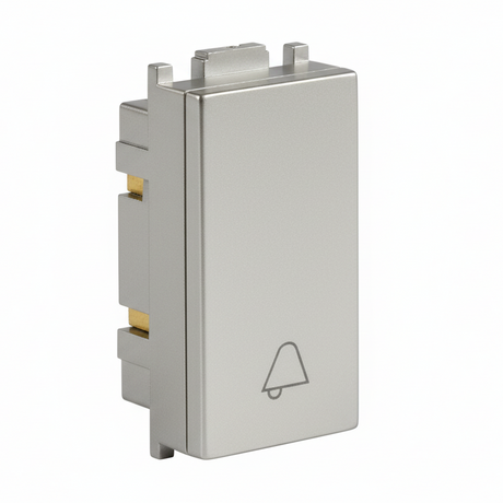 BOTÓN PARA TIMBRE ESTEVEZ ALPHA CAMPANA PLATA