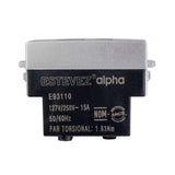 CONTACTO ESTEVEZ ALPHA 2 POLOS CON TIERRA 1 MÓDULO PLATA