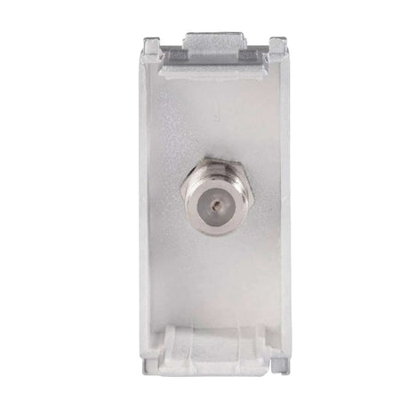 TOMA COAXIAL DE TV ESTEVEZ ALPHA PLATA