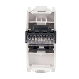 TOMA TELEFÓNICA ESTEVEZ ALPHA DE 6 HILOS RJ11 PLATA