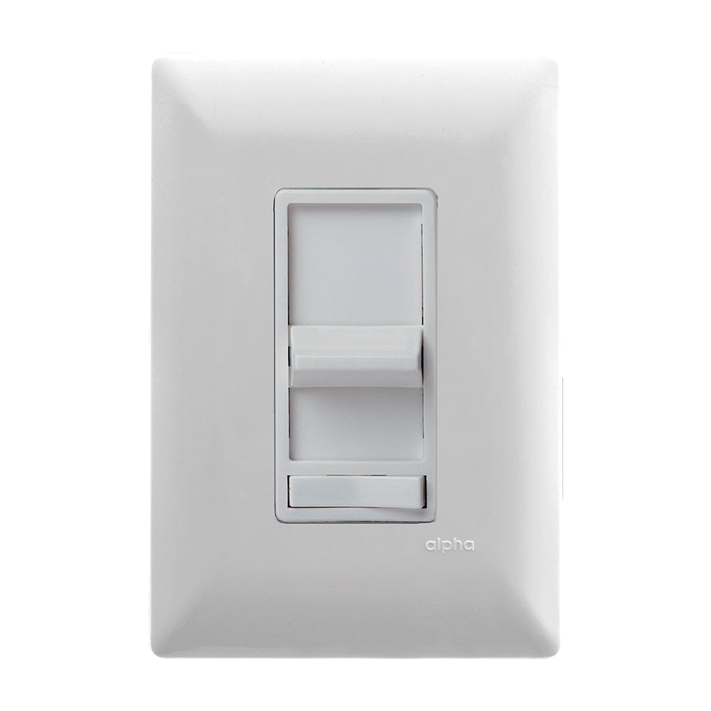 DIMMER DESLIZABLE INCANDESCENTE/HALOGENO C/PLACA SILVER