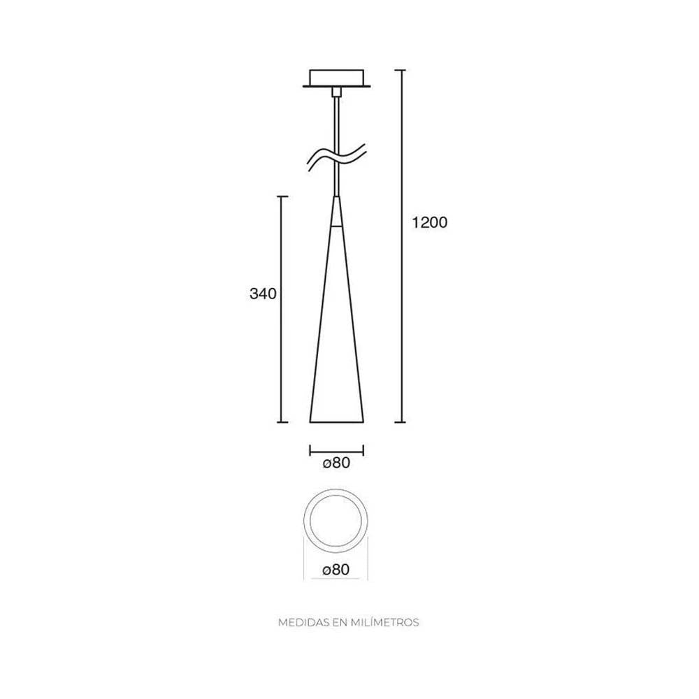 LUMINARIA SUSPENDIDA ESTEVEZ VIRA DE INTERIOR BASE GU10 ***HAE2025***